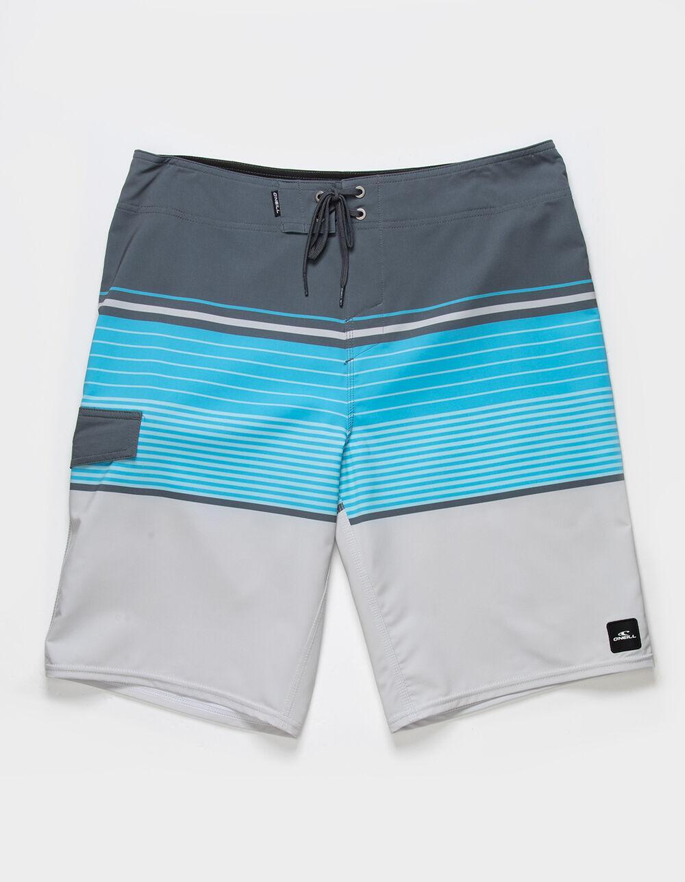 O'NEILL Lenox Stripe Mens 21'' Boardshorts - GRAY Product Image