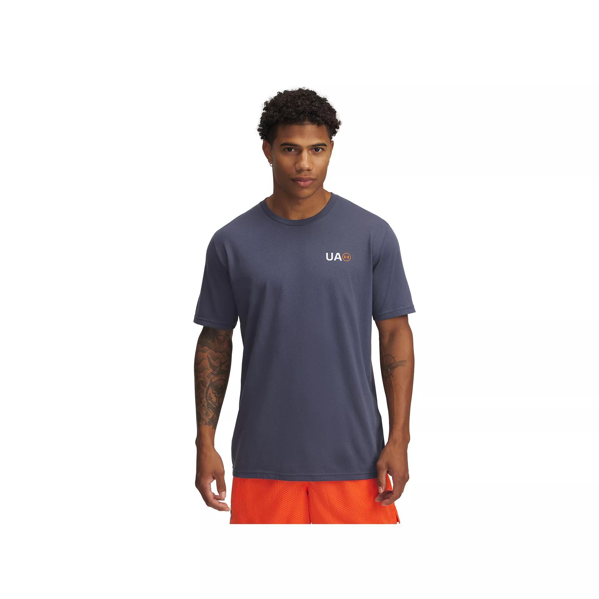 Men's Under Armour Circle Logo Short Sleeve Tee, Size: Medium, Gray Product Image