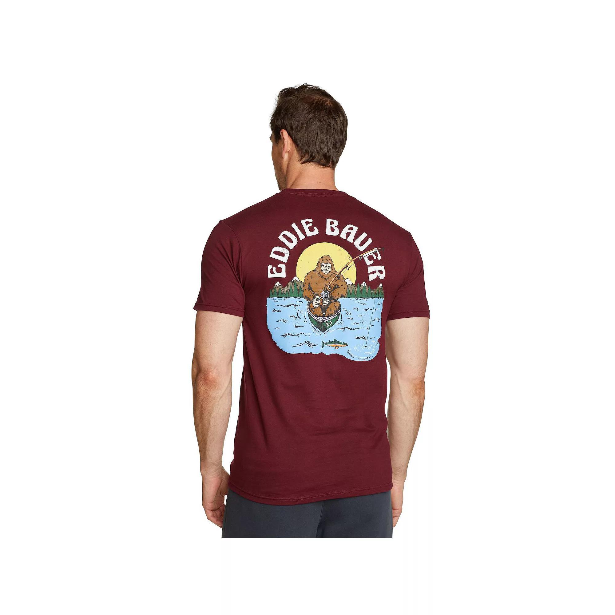 Men's Eddie Bauer Glory Flag Graphic Tee, Size: Small, Red Product Image