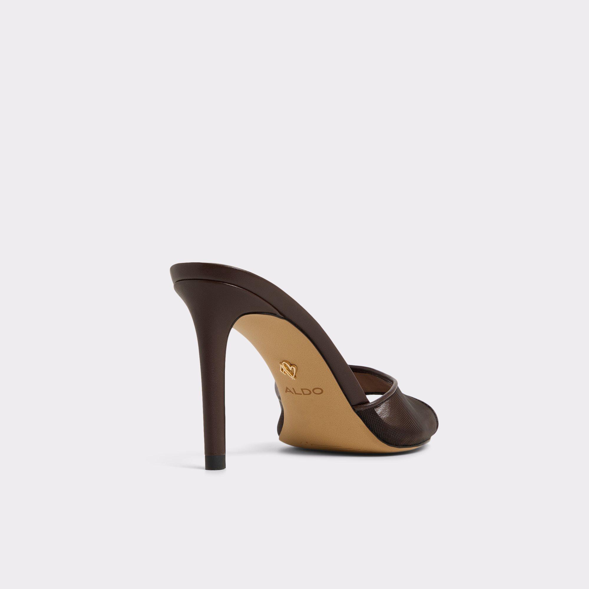 Anyabrilden Dark Brown Women's Heeled mules | ALDO US Product Image