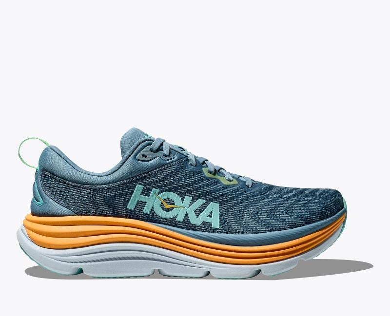 HOKA Men's Gaviota 5 Shoes in Barley/Oat Milk, Size 11.5 Product Image
