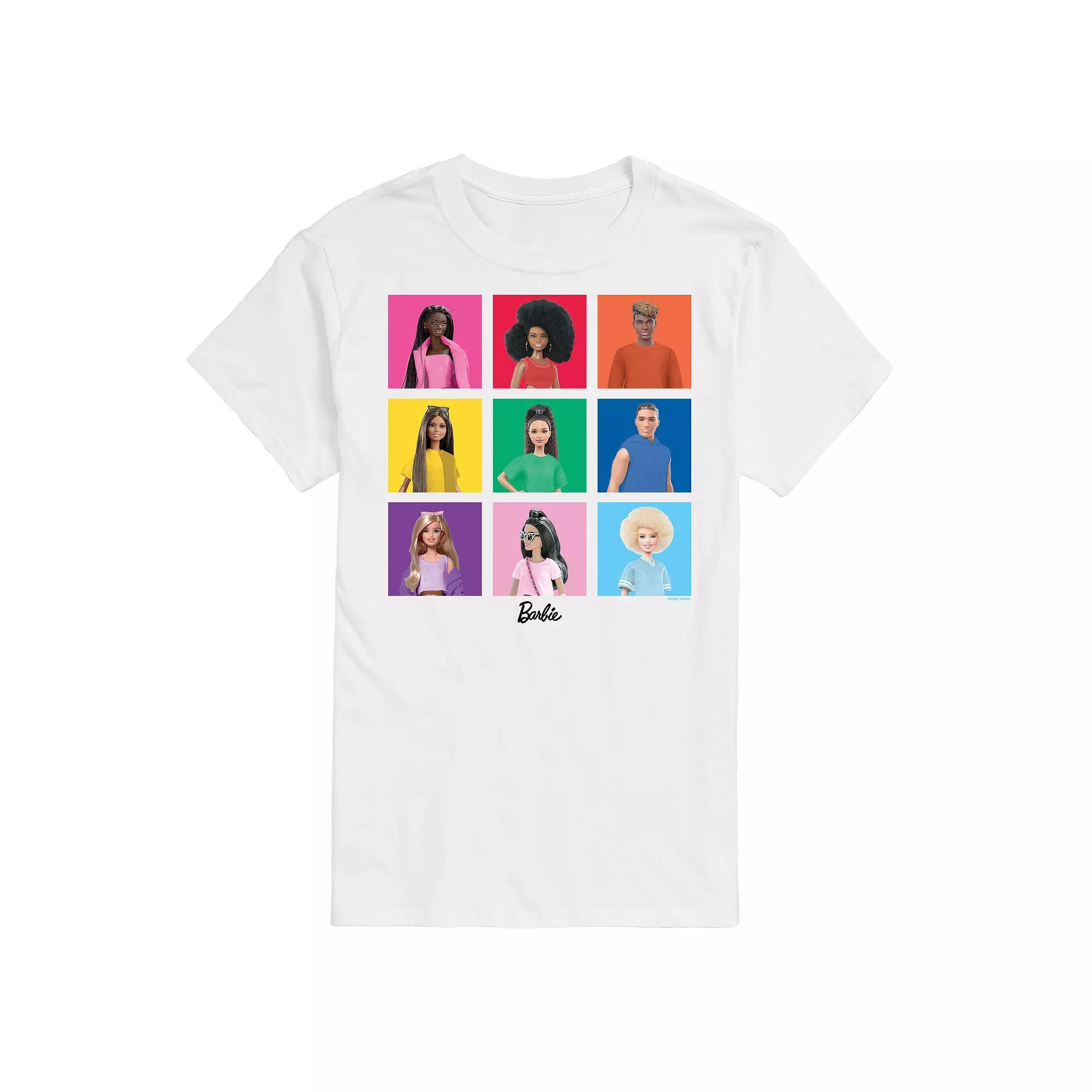 Mens Barbie Pride Squares Graphic Tee Product Image
