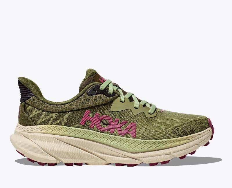 HOKA Men's Speedgoat 6 Shoes in Antique Olive/Squash, Size 9 W Product Image