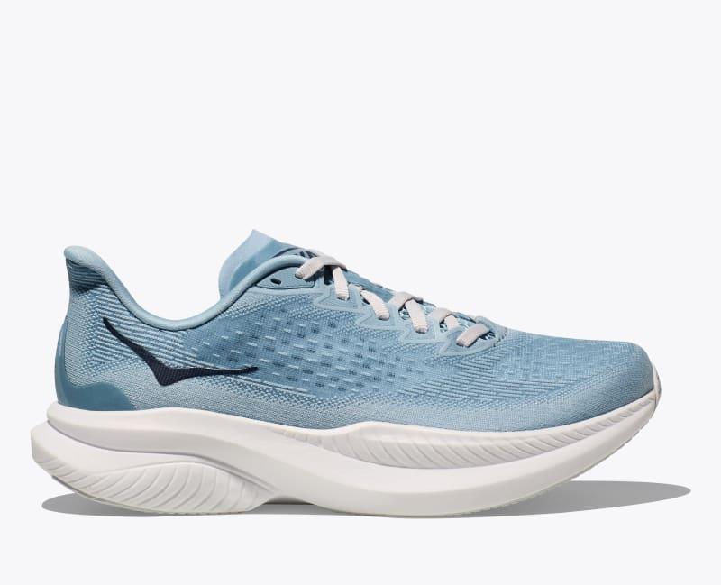 HOKA Women's Mach 6 Shoes in Black/White, Size 9 Product Image