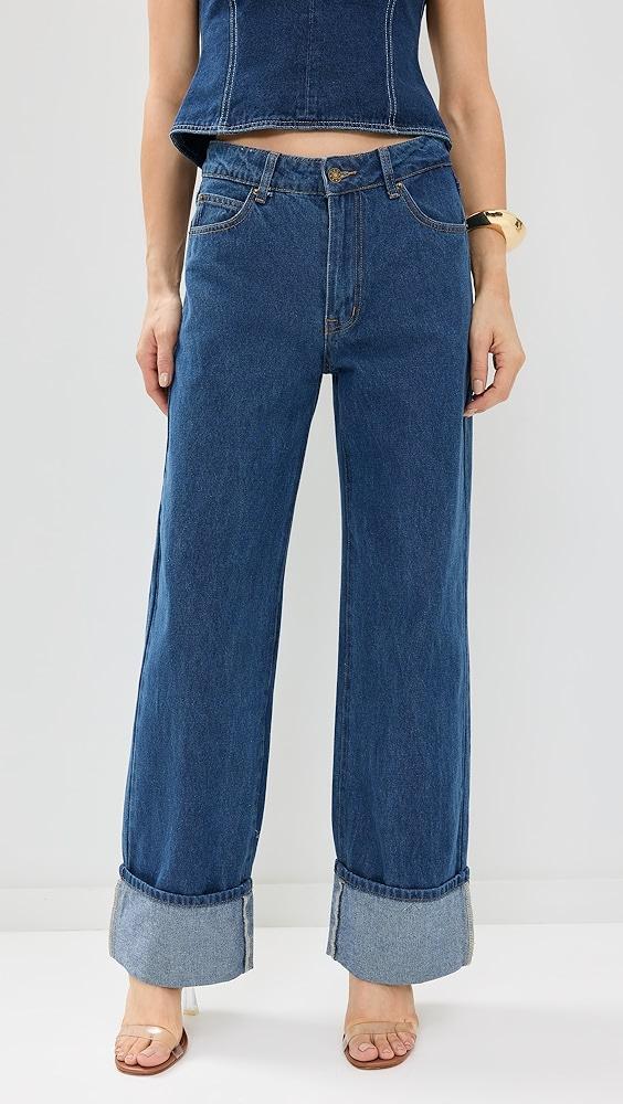 Lioness Top Model Cuffed Jeans | Shopbop Product Image