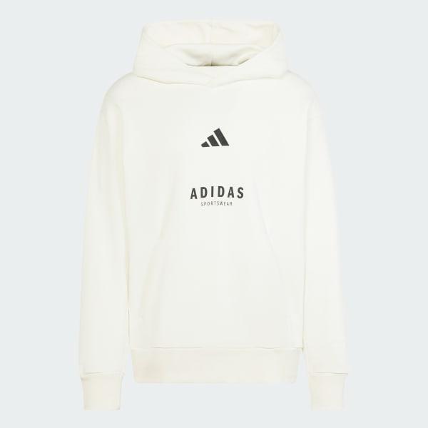 adidas ALL SZN Fleece Graphic Hoodie Black S Mens Product Image