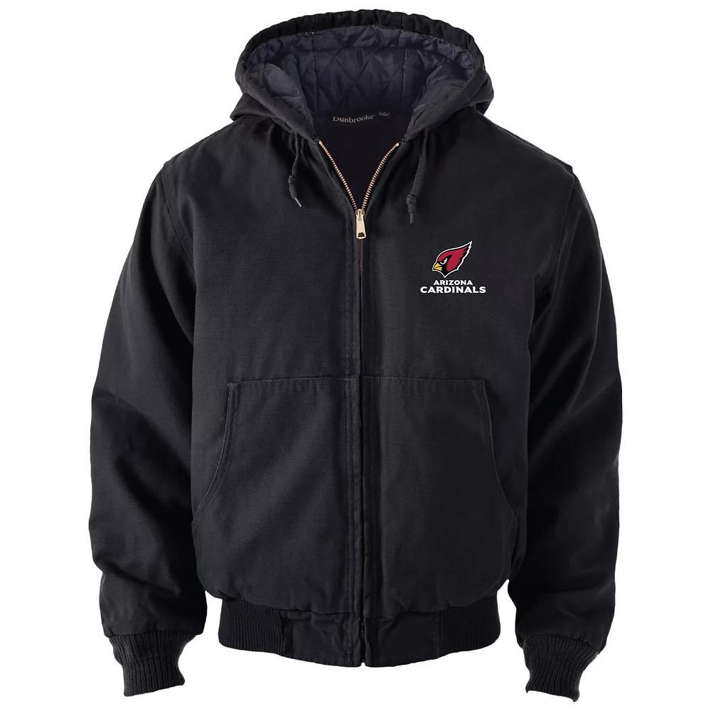 Men's Dunbrooke Black Arizona Cardinals Dakota Cotton Canvas Hooded Jacket, Size: Medium Product Image