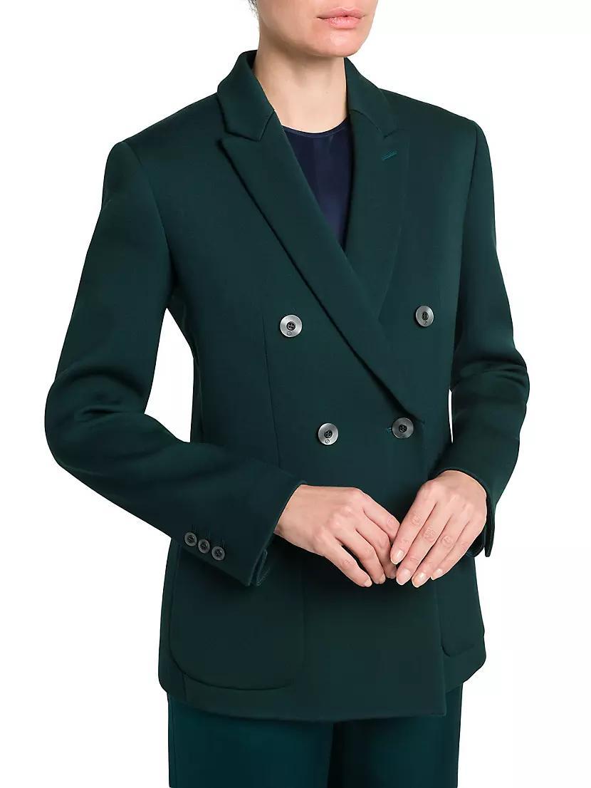 Stretch Wool Double-Breasted Jacket Product Image