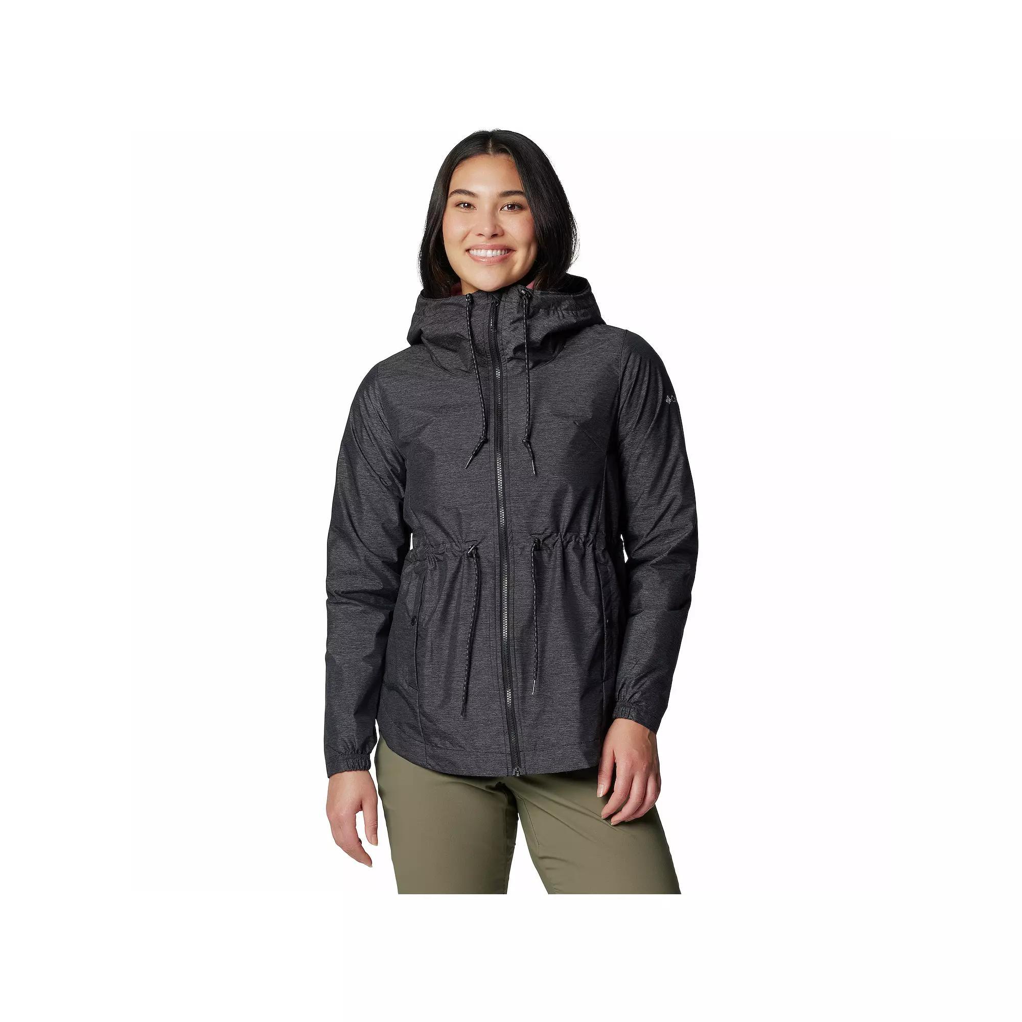Women's Columbia Lillian Ridge II Rain Jacket, Size: XL, Black Product Image