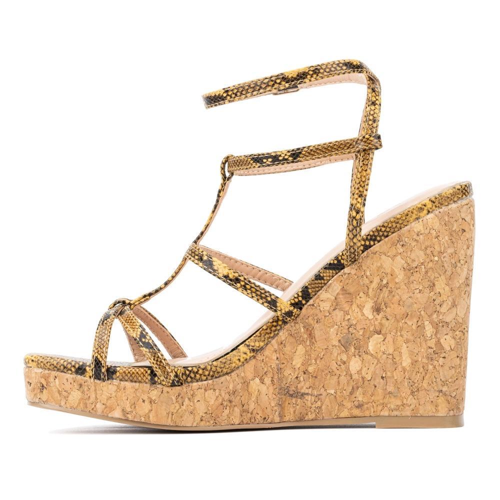 New York & Company Abla Women's Strappy Wedge Sandal Product Image