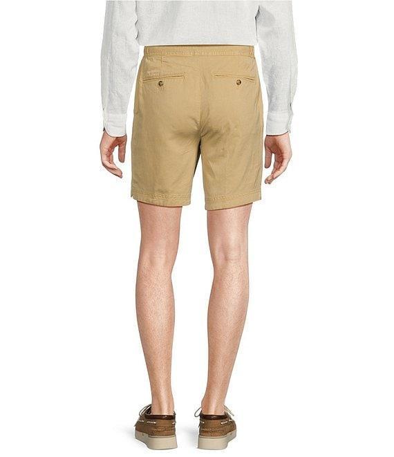 Cremieux Blue Label Cape Town Collection Linen Blend Solid 8#double; Inseam Shorts Product Image