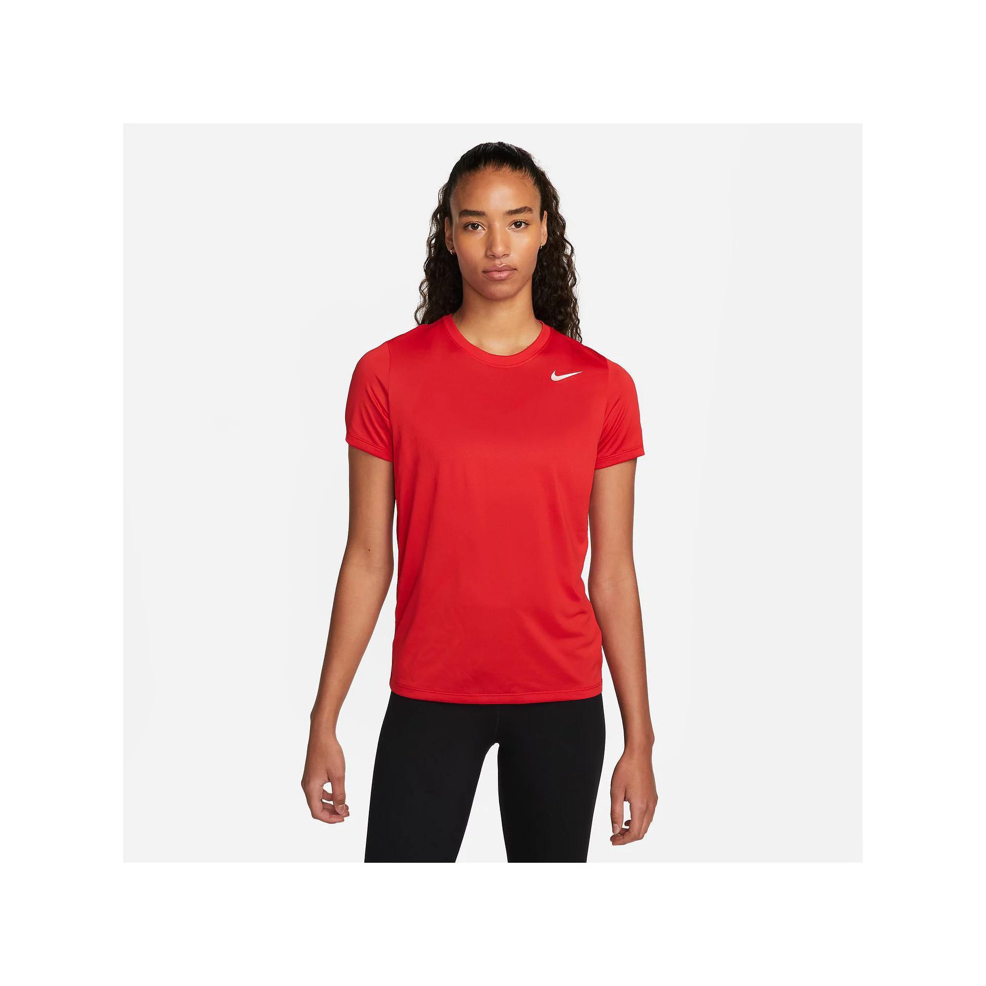 Women's Nike Dri-FIT Tee, Size: XS, University Red Product Image