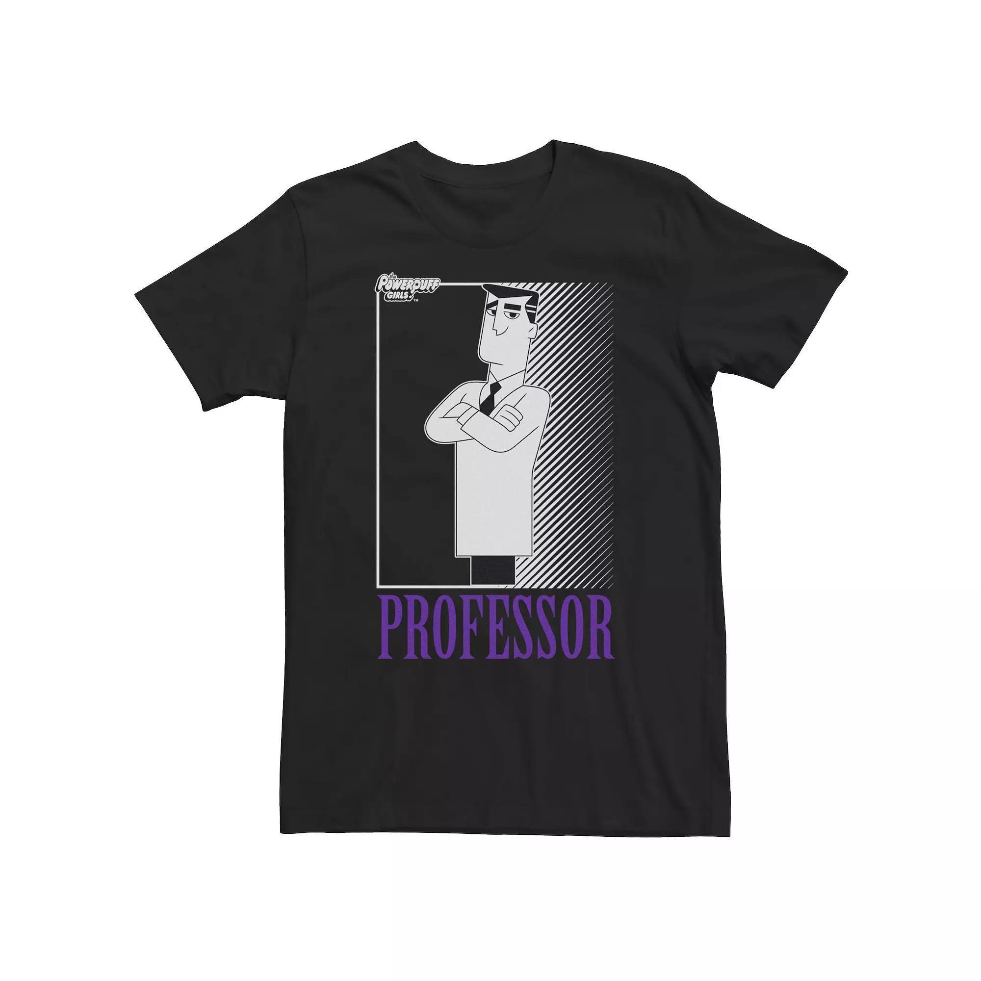 Big & Tall Cartoon Network The Powerpuff Girls Professor Portrait Tee, Mens Product Image