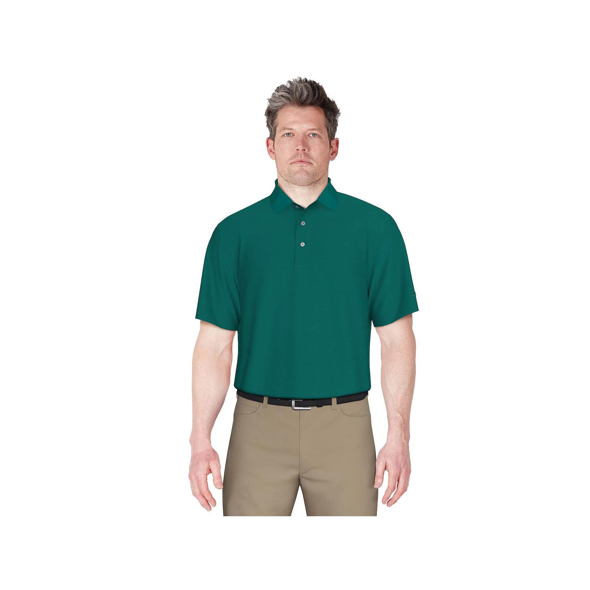 Men's Grand Slam Classic-Fit Solid Golf Polo, Size: Large, Deep Green Product Image