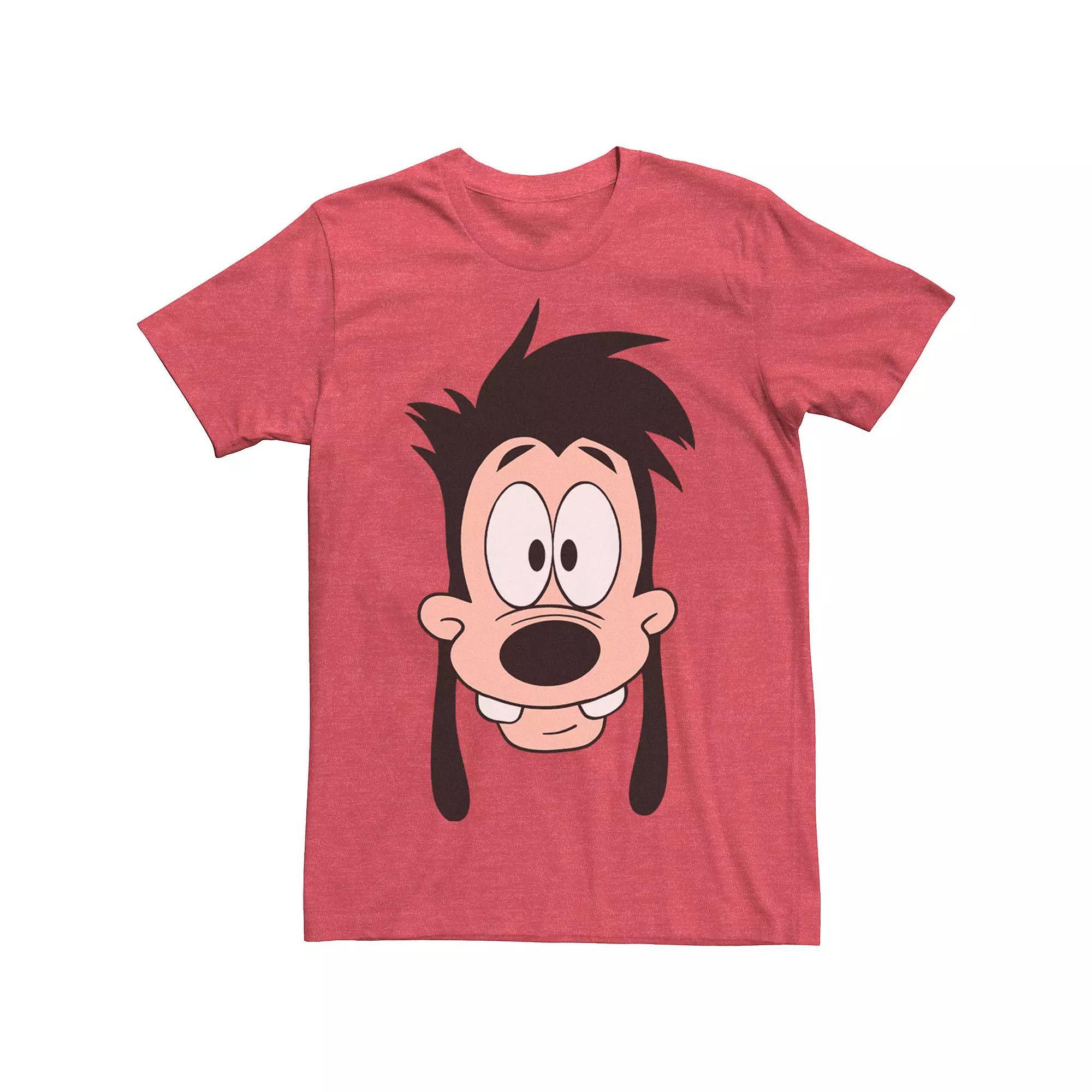 Disney's A Goofy Movie Max Men's Big Face Tee, Size: Medium, Red Product Image