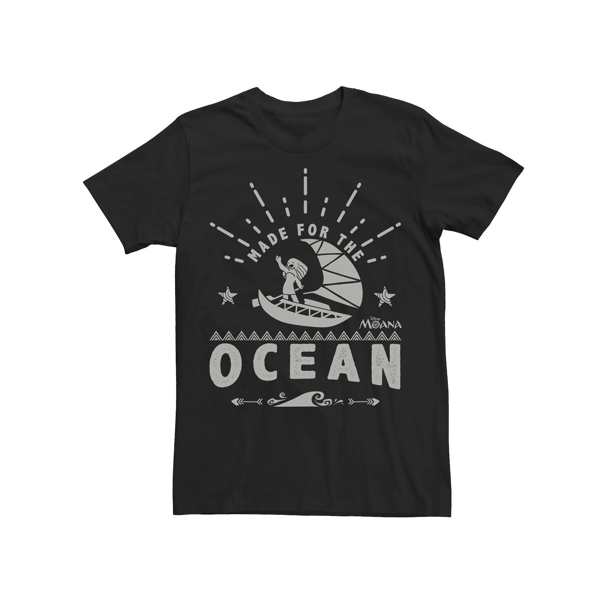 Disney's Moana Men's Made For The Ocean Tee, Size: Medium, Black Product Image