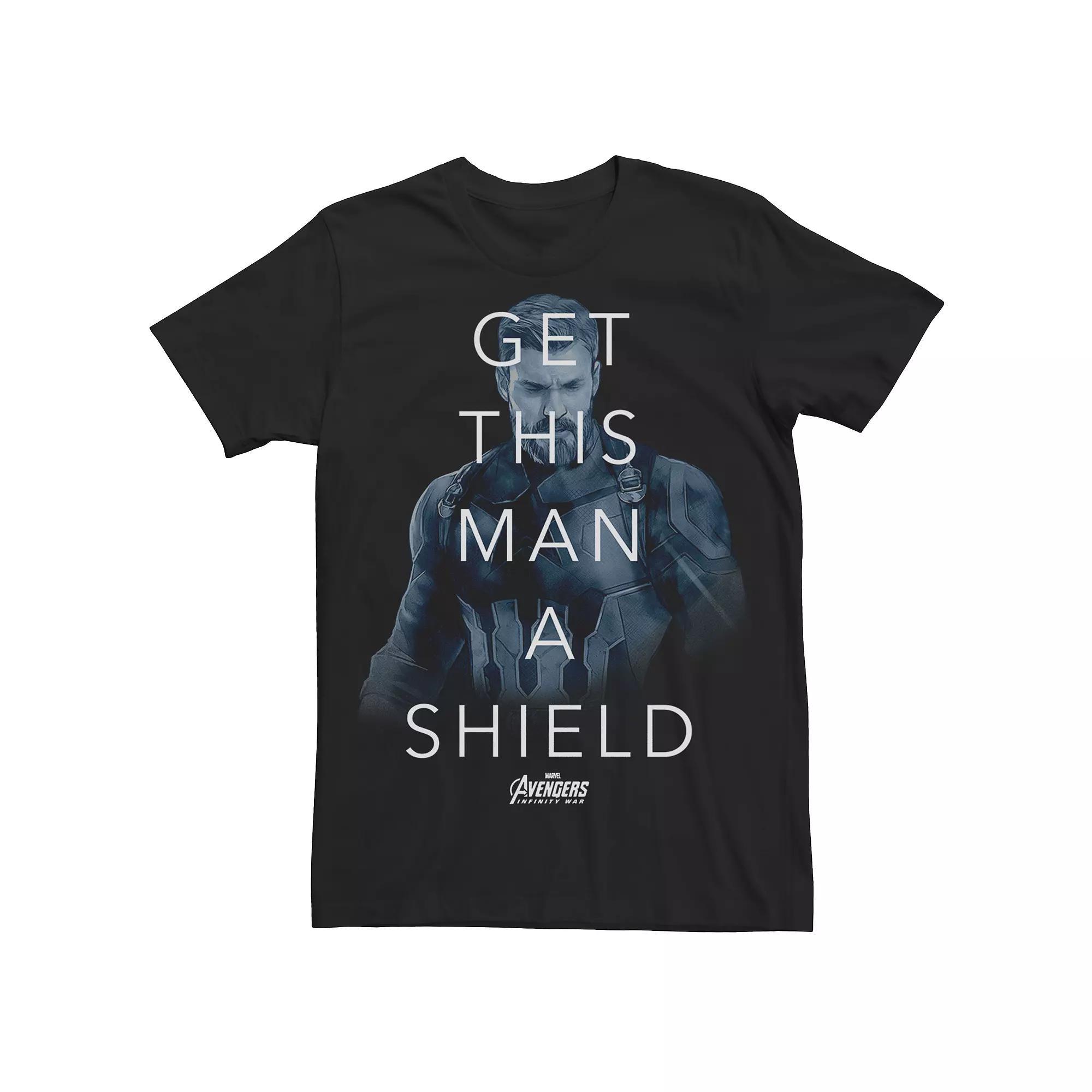 Men's Marvel Halloween Fill Logo Tee, Size: Medium, Black Product Image