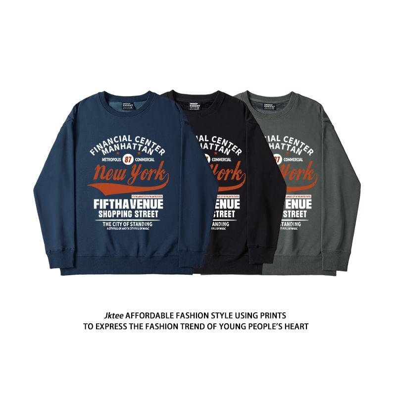Long-Sleeve Print Sweatshirt Product Image
