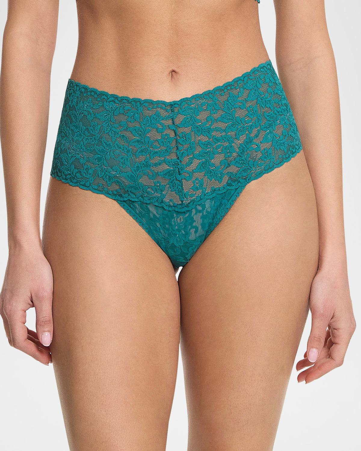 Retro Signature Lace Thong Product Image
