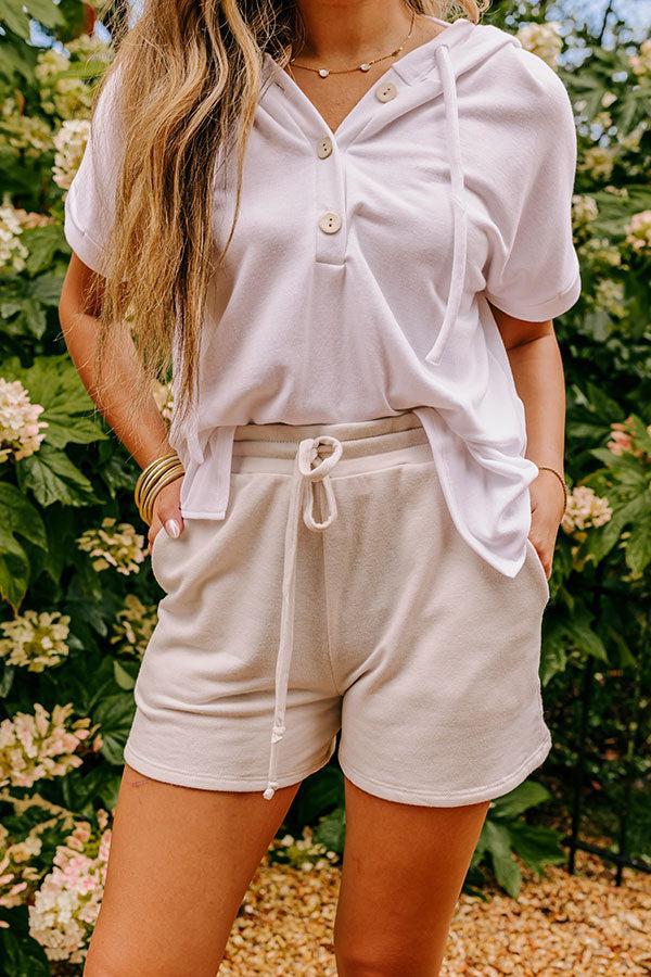 Take A Holiday Shorts In Light Stone Product Image