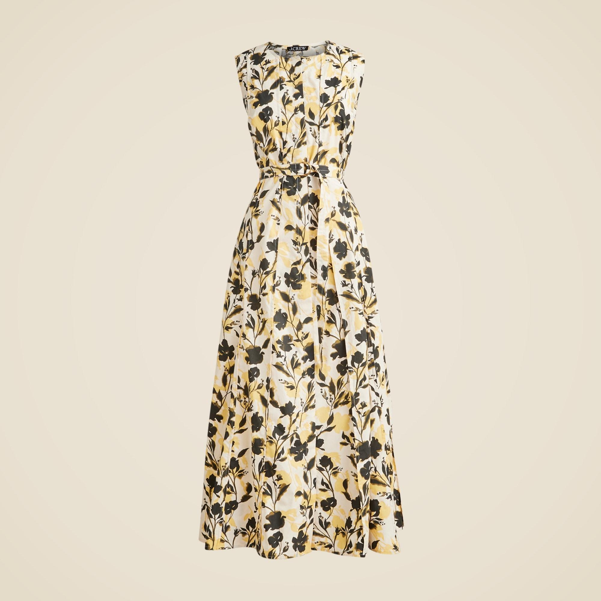 Seamed midi dress with removable belt Product Image