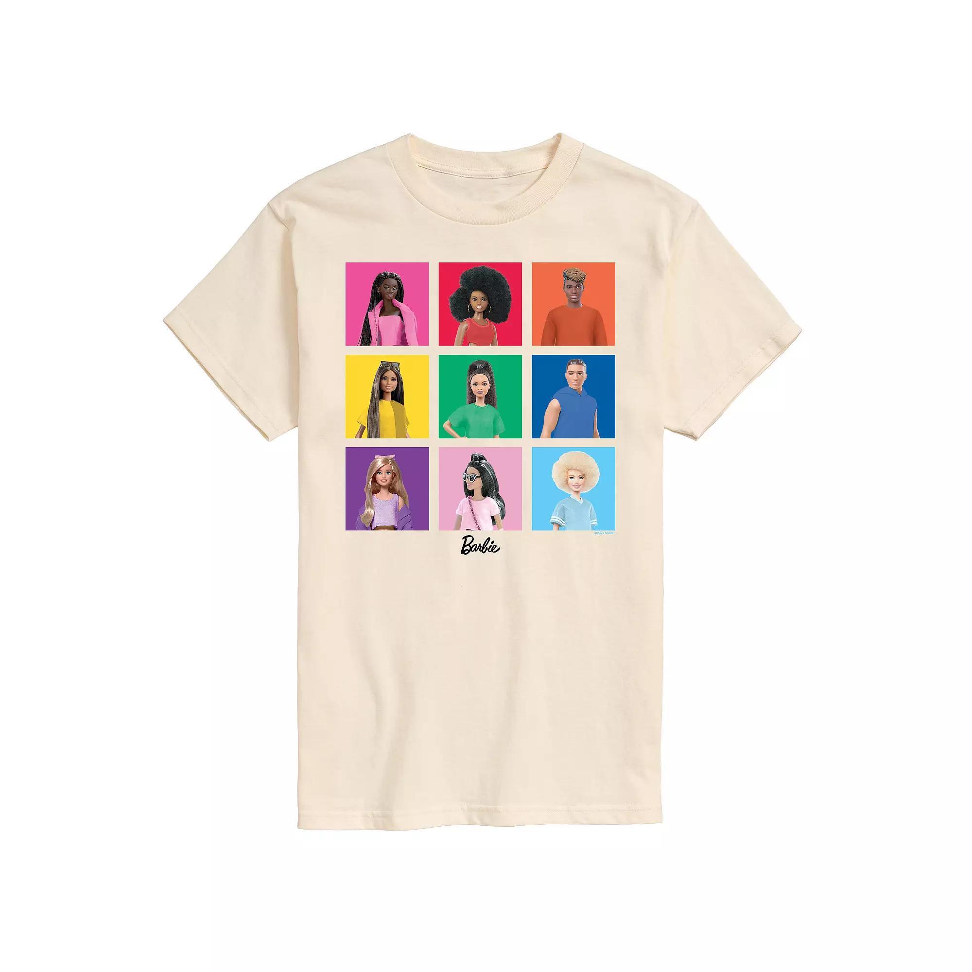 Mens Barbie Pride Squares Graphic Tee Product Image