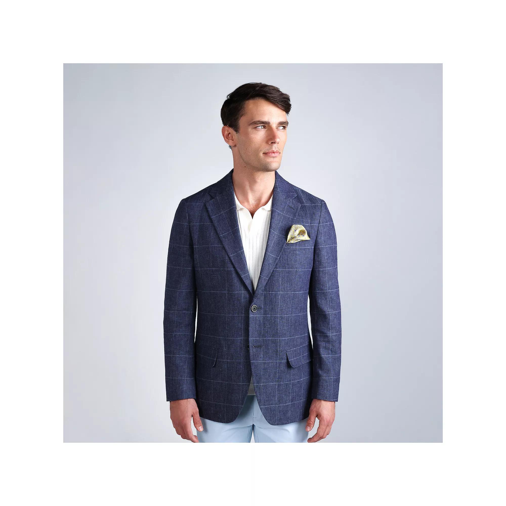 Mens J.M. Haggar Premium Tailored Fit Windowpane Sport Coat Product Image