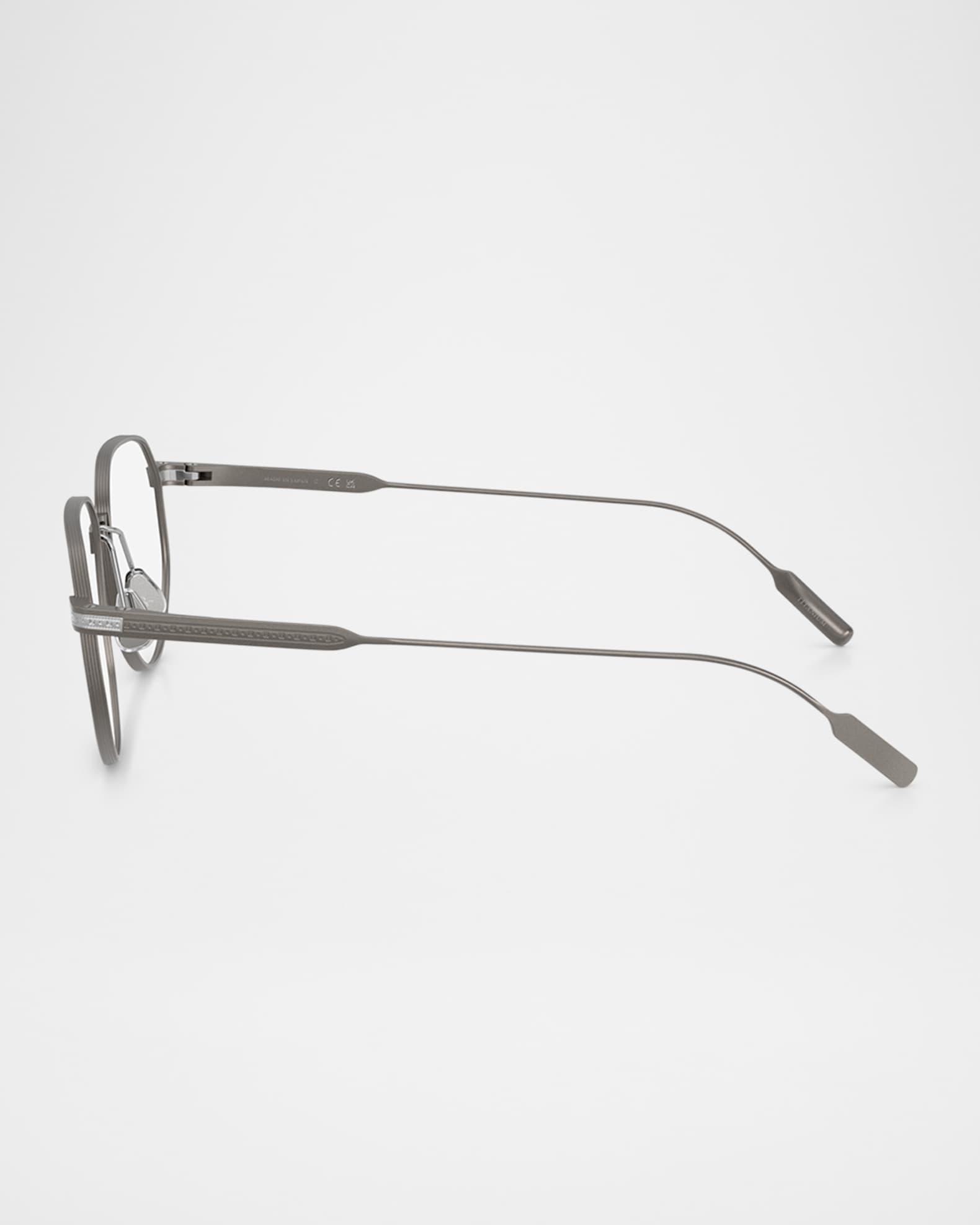 BC1008T Titanium Round Blue Light Glasses Product Image