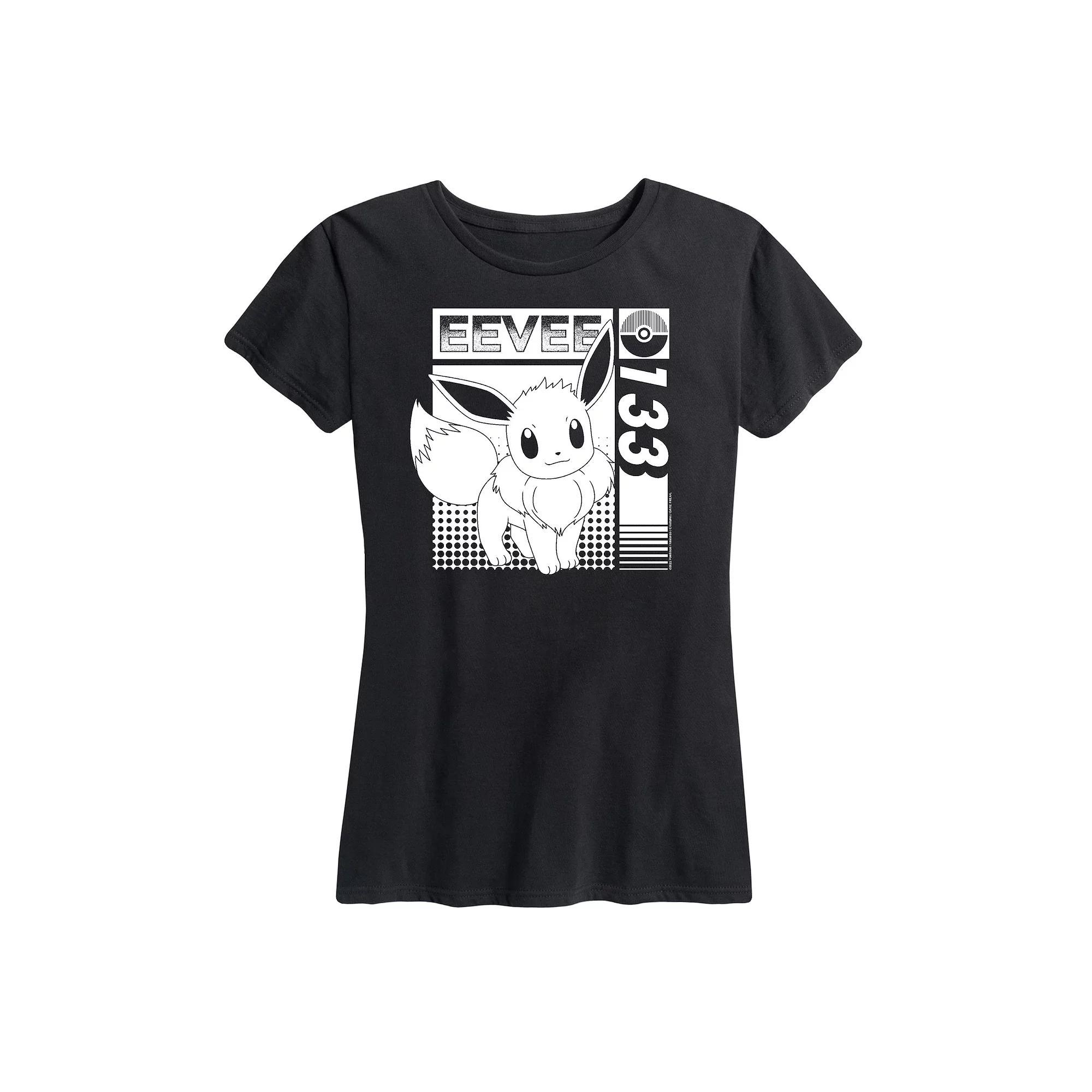 Womens Pokemon Eevee 133 Graphic Tee Heather Grey Product Image
