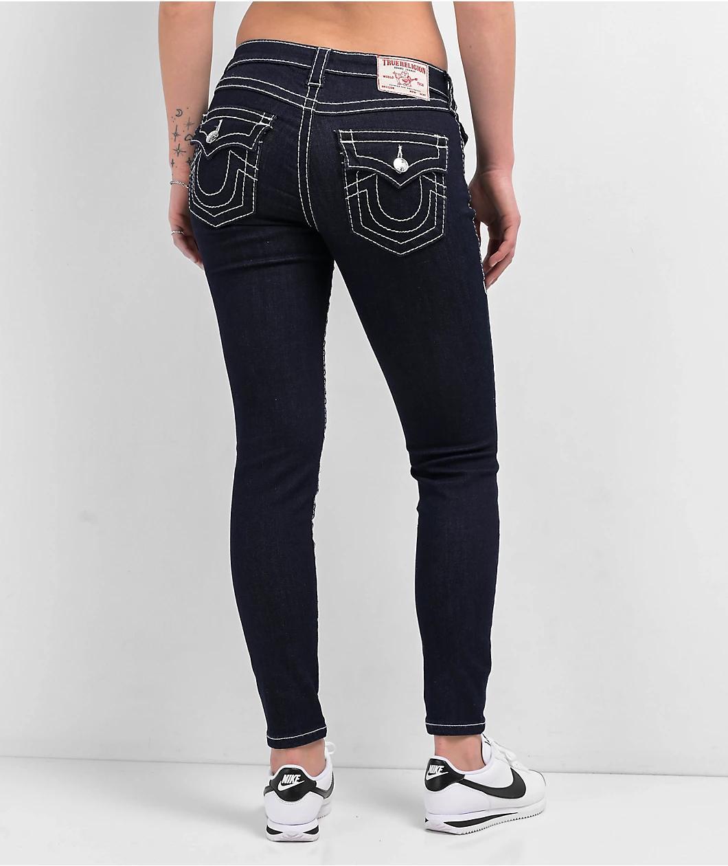 True Religion Jennie Big T Body Rinse Curvy Skinny Jeans Product Image
