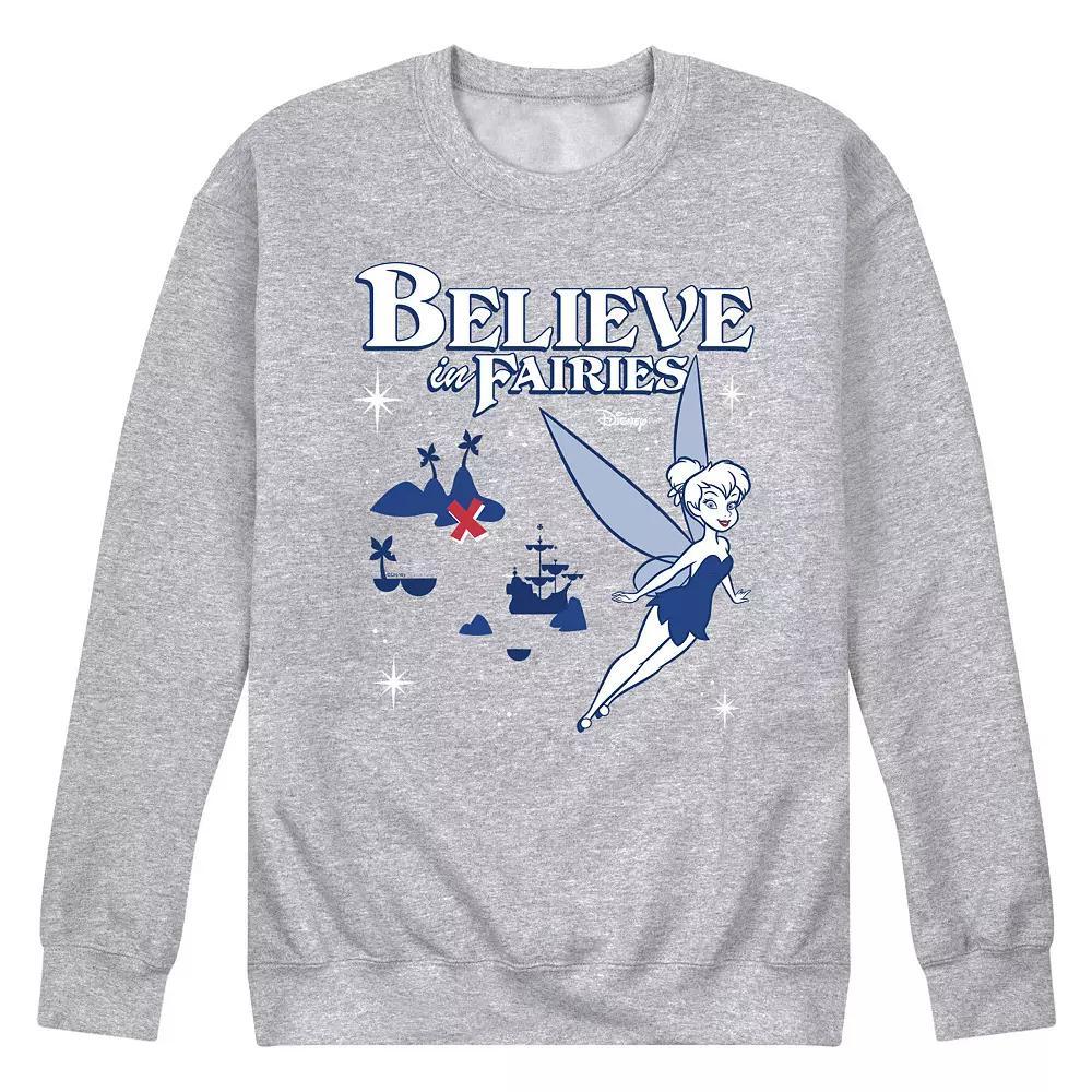Disneys Peter Pan Mens Believe In Fairies Fleece Sweatshirt Product Image