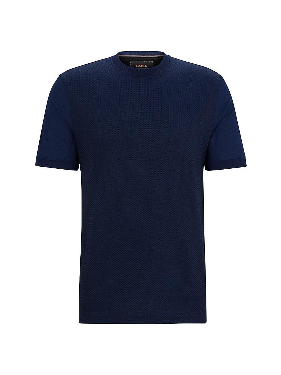 Mens Cotton-Silk Regular-Fit T-Shirt Product Image