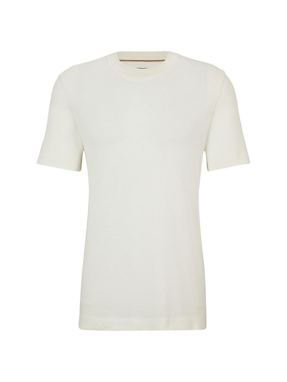 Mens Textured-Knit T-Shirt Product Image