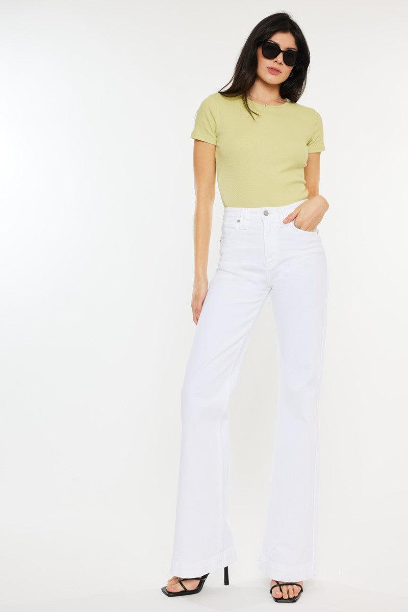 High rise wide flare jeans Product Image