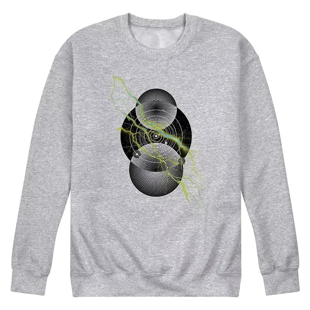 Mens Optical Charge Fleece Sweatshirt Grey Gray Product Image