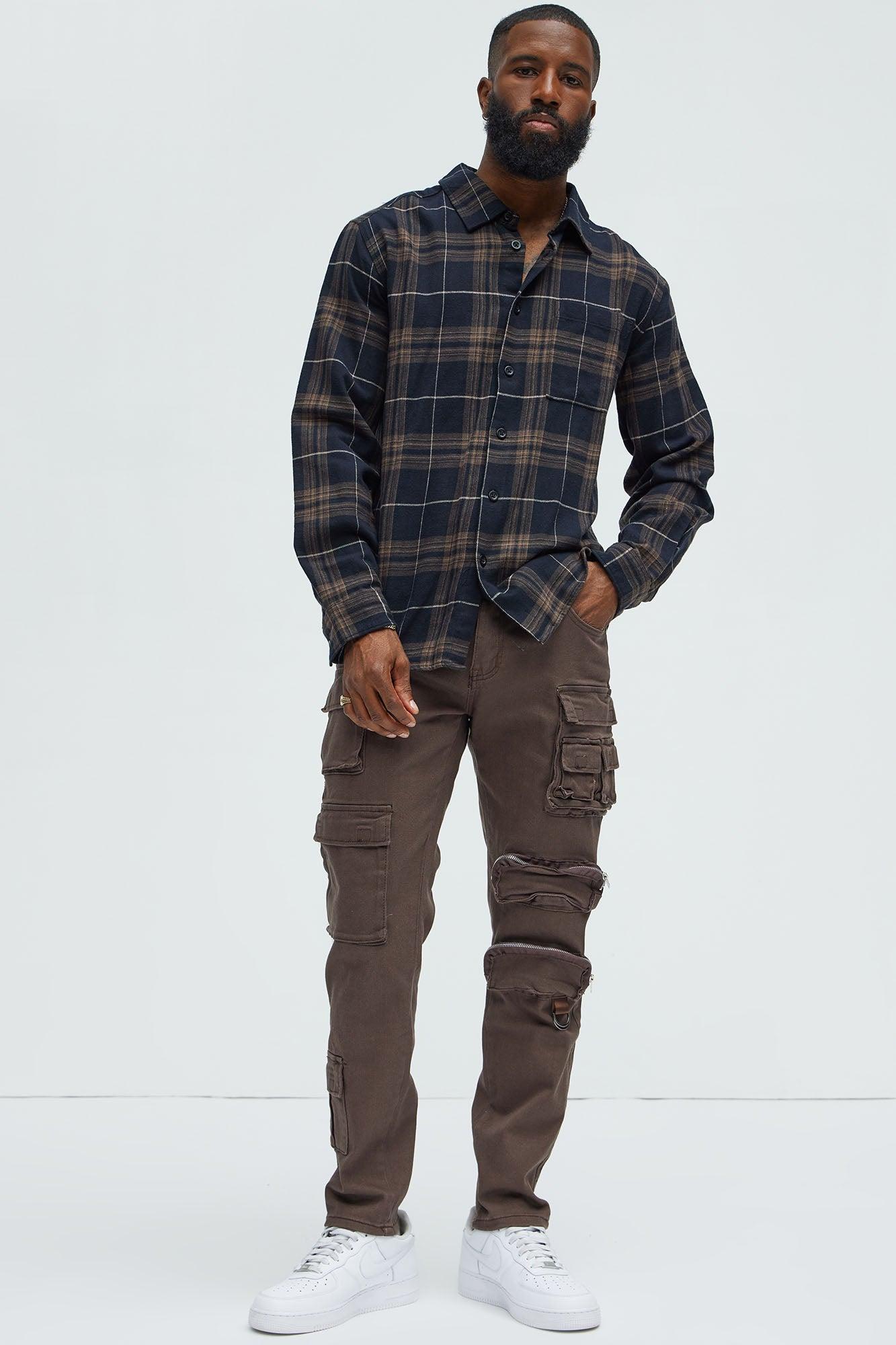 Sayward Flannel Shirt - Black/combo Product Image