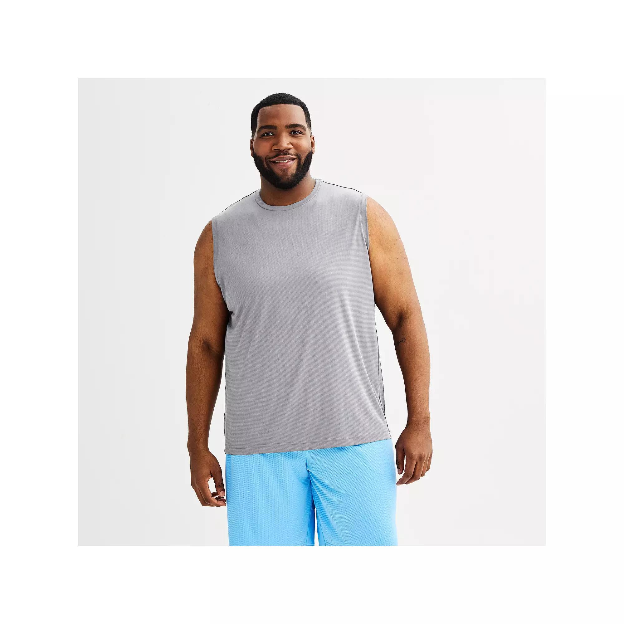 Big & Tall Tek Gear® Dry Tek Muscle Tank Top, Men's, Size: Medium Tall, Silver Spring Product Image