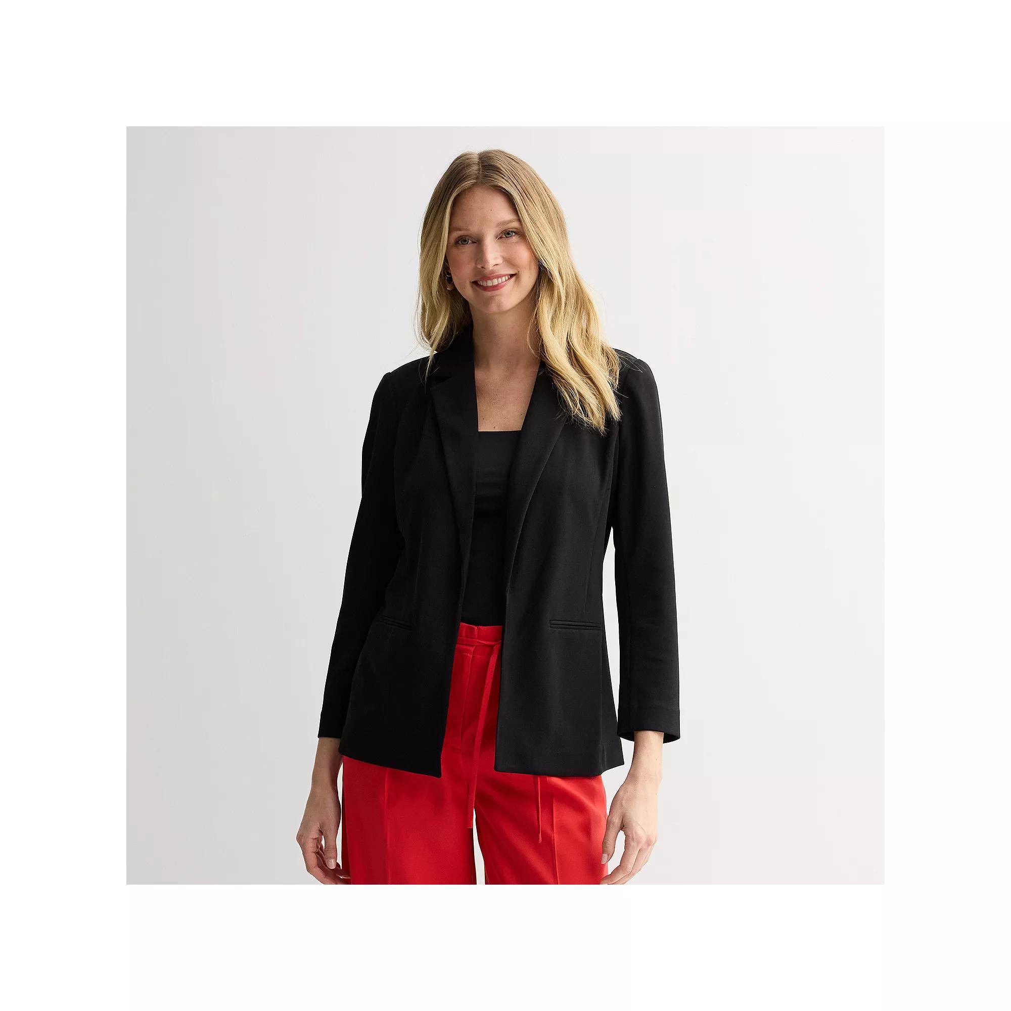 Women's Nine West Everyday Closureless Blazer, Size: XL, Maddie Purple Product Image
