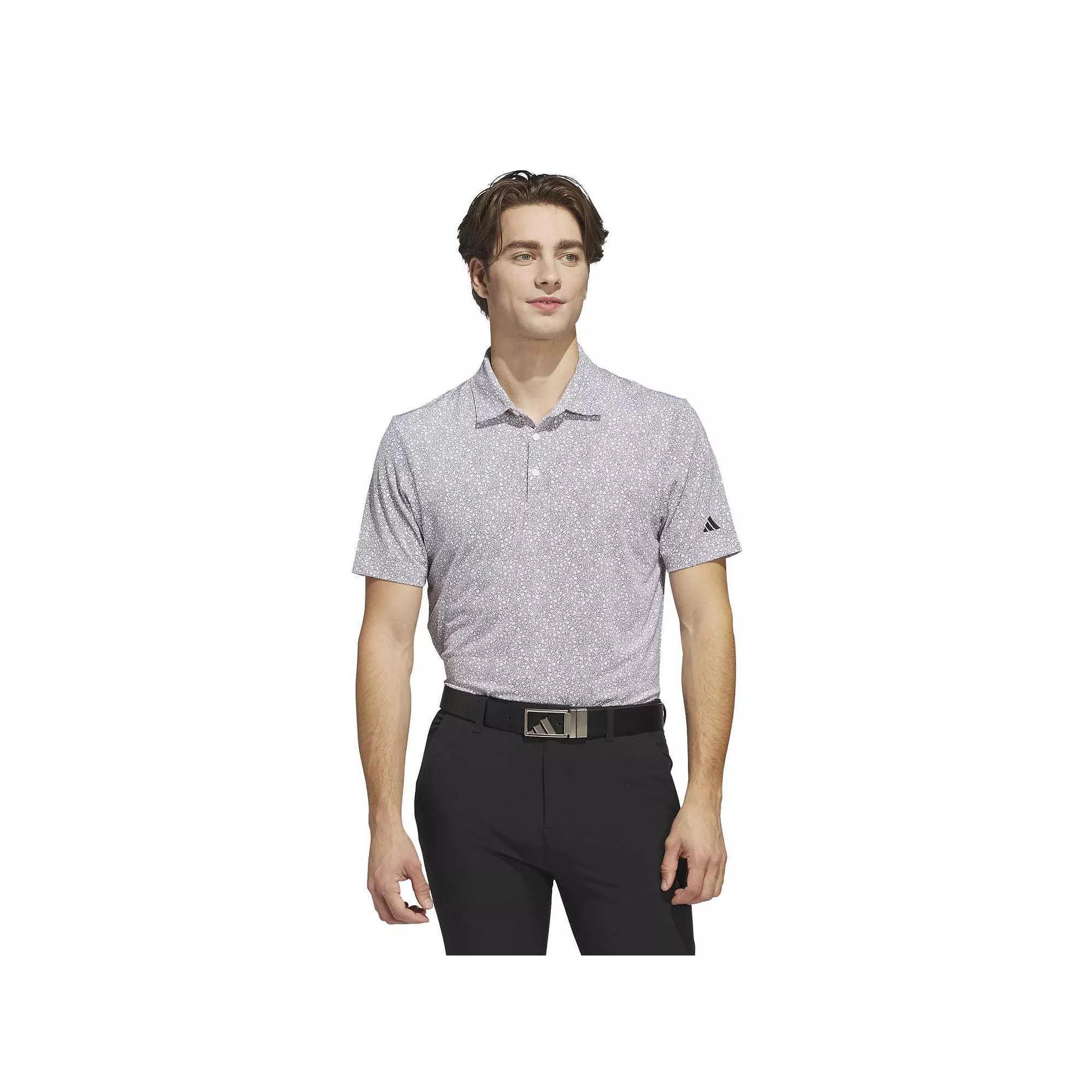 Men's adidas Ultimate365 Mini Bunker Golf Polo Shirt, Size: Large, White Product Image