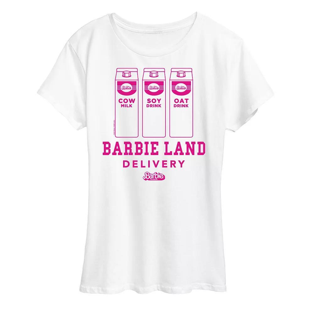 Plus Size Barbie The Movie Barbie Land Delivery Graphic Tee, Womens Product Image