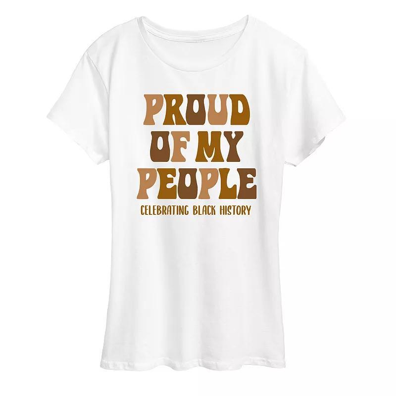 Womens Proud Of My People Black History Graphic Tee Product Image