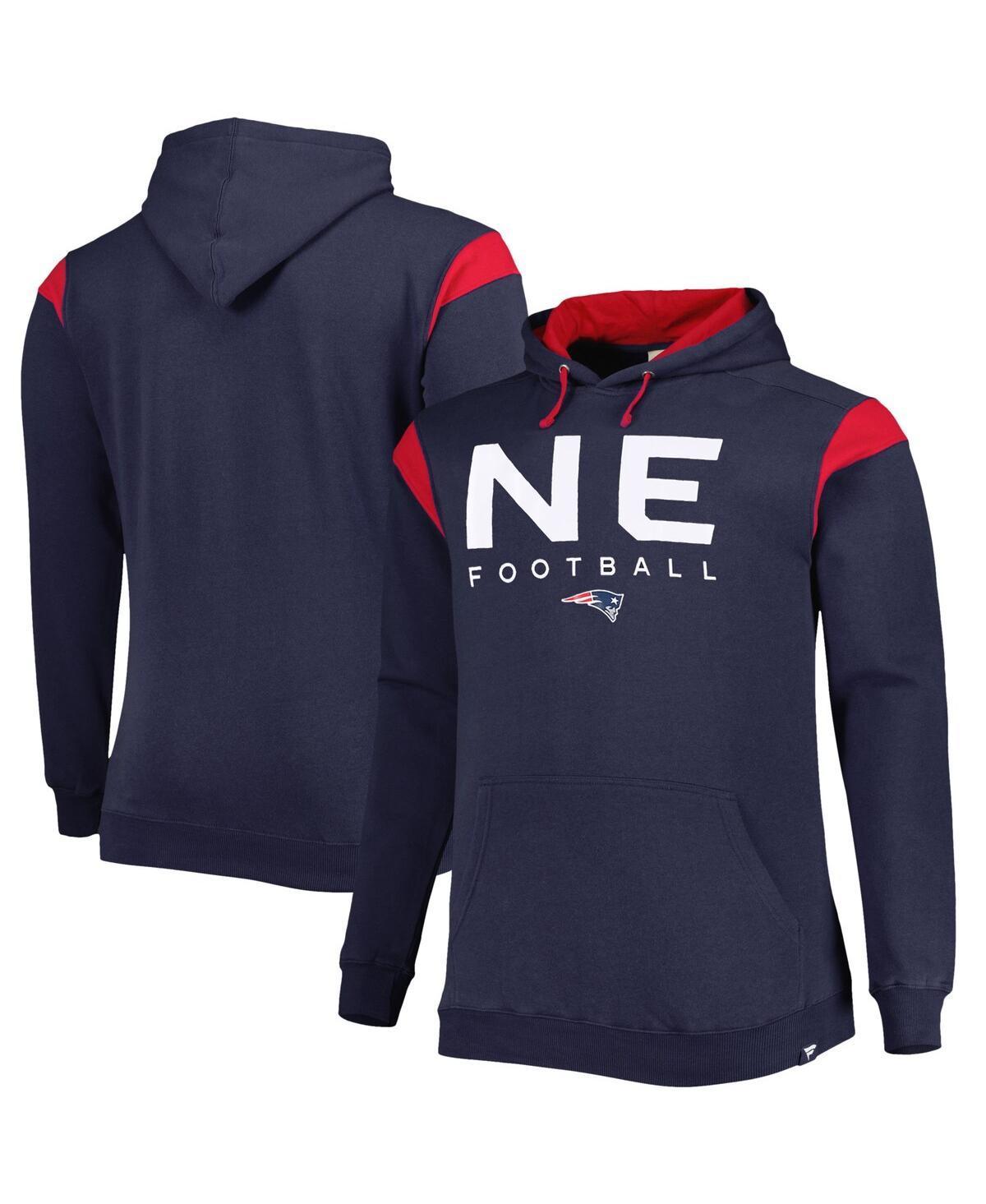 Men's Fanatics Branded Navy New England Patriots Big & Tall Call the Shots Pullover Hoodie, Size: 2XLT, Blue Product Image