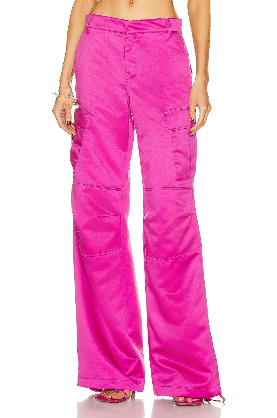 The Andamane Lizzo Cargo Pant Fuchsia. (also in ). Product Image