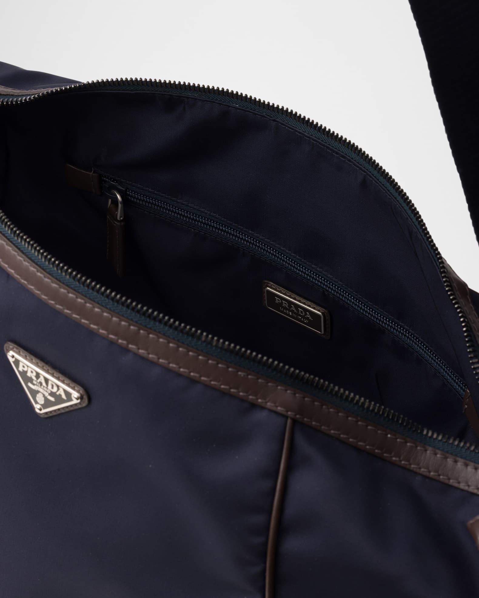 Men's Re-Nylon, Leather, and Suede Shoulder Bag Product Image