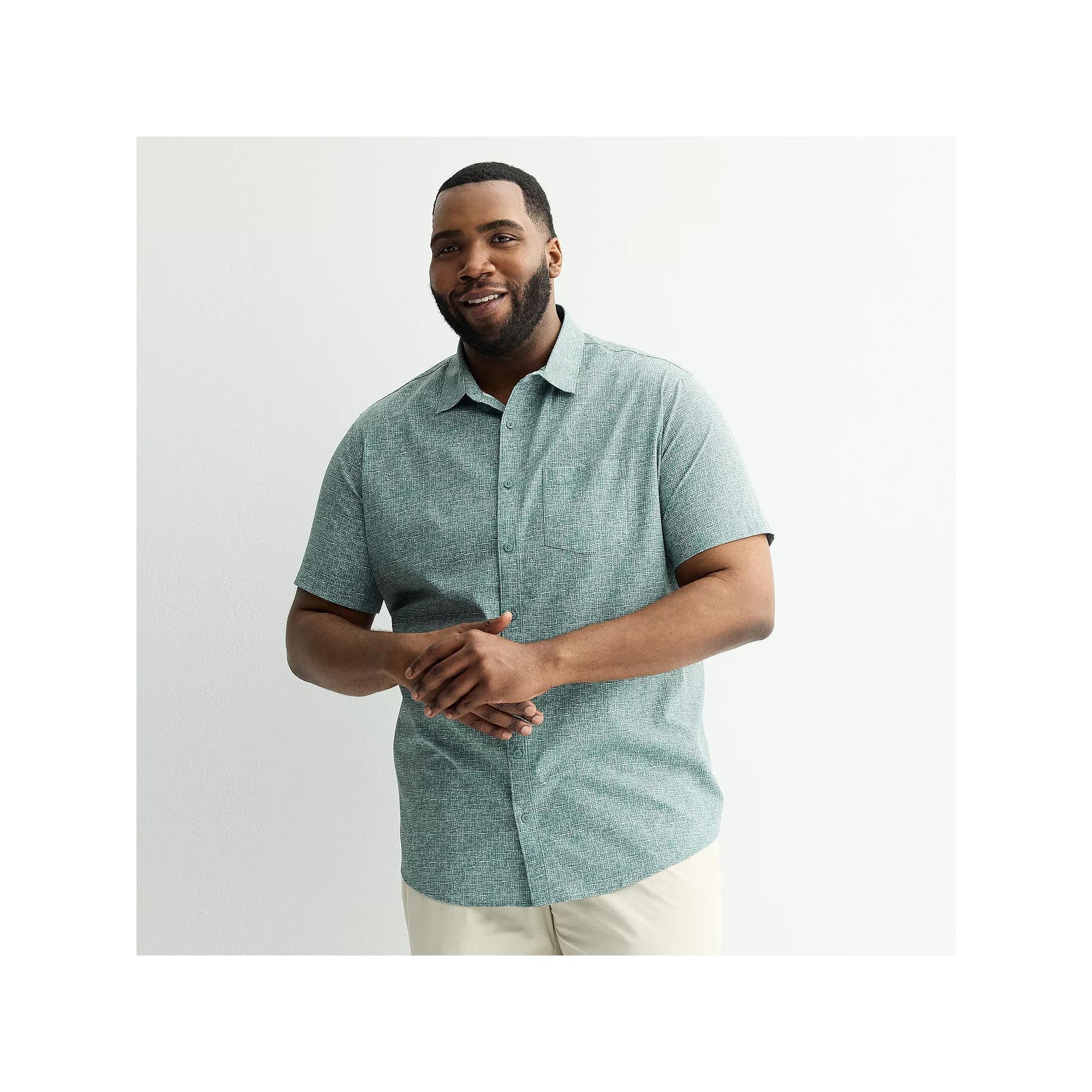 Big & Tall FLX Woven Shirt, Men's, Size: Large Tall, Lt Purple Product Image