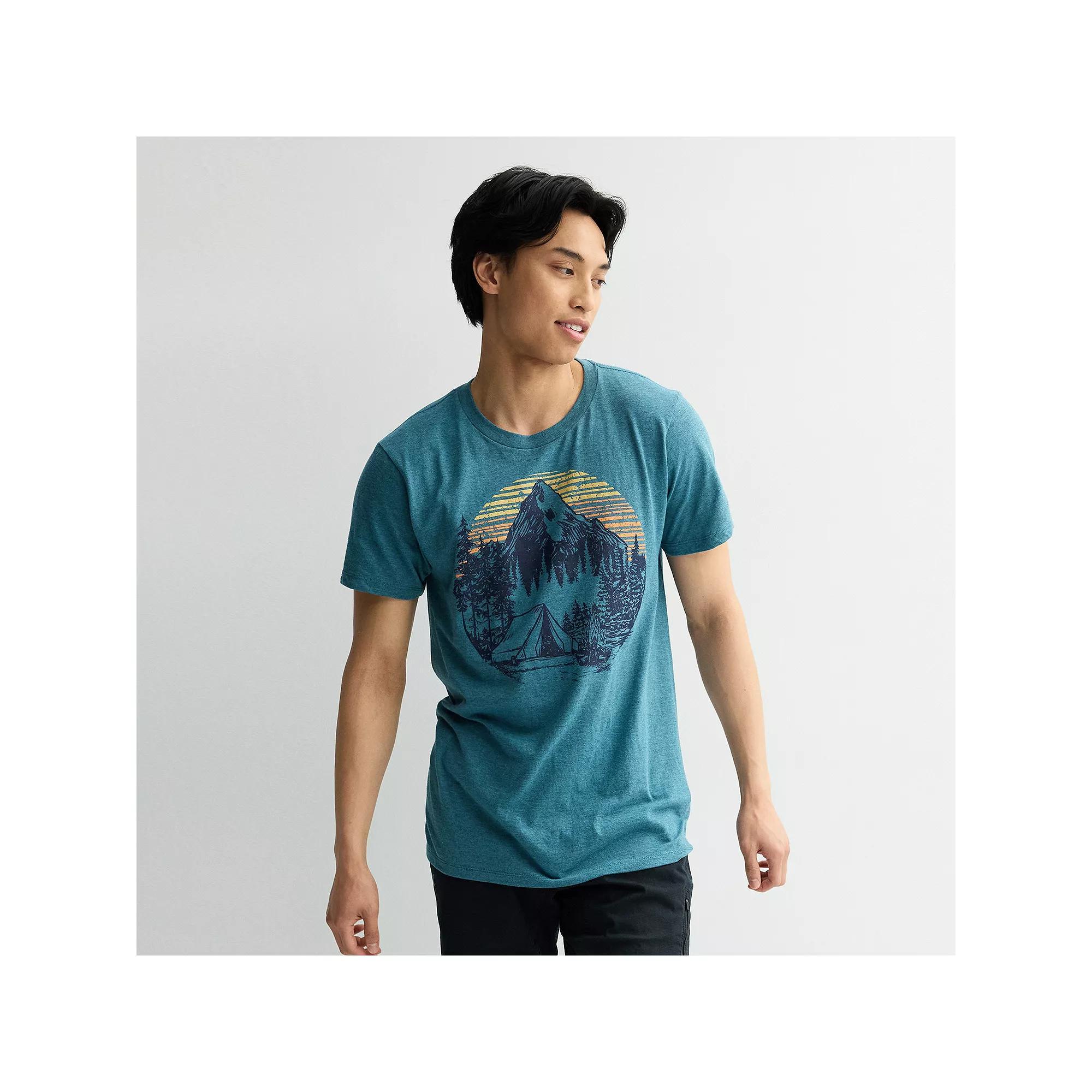 Men's Mountain Base Camp Graphic Tee, Size: Medium, Dark Blue Product Image