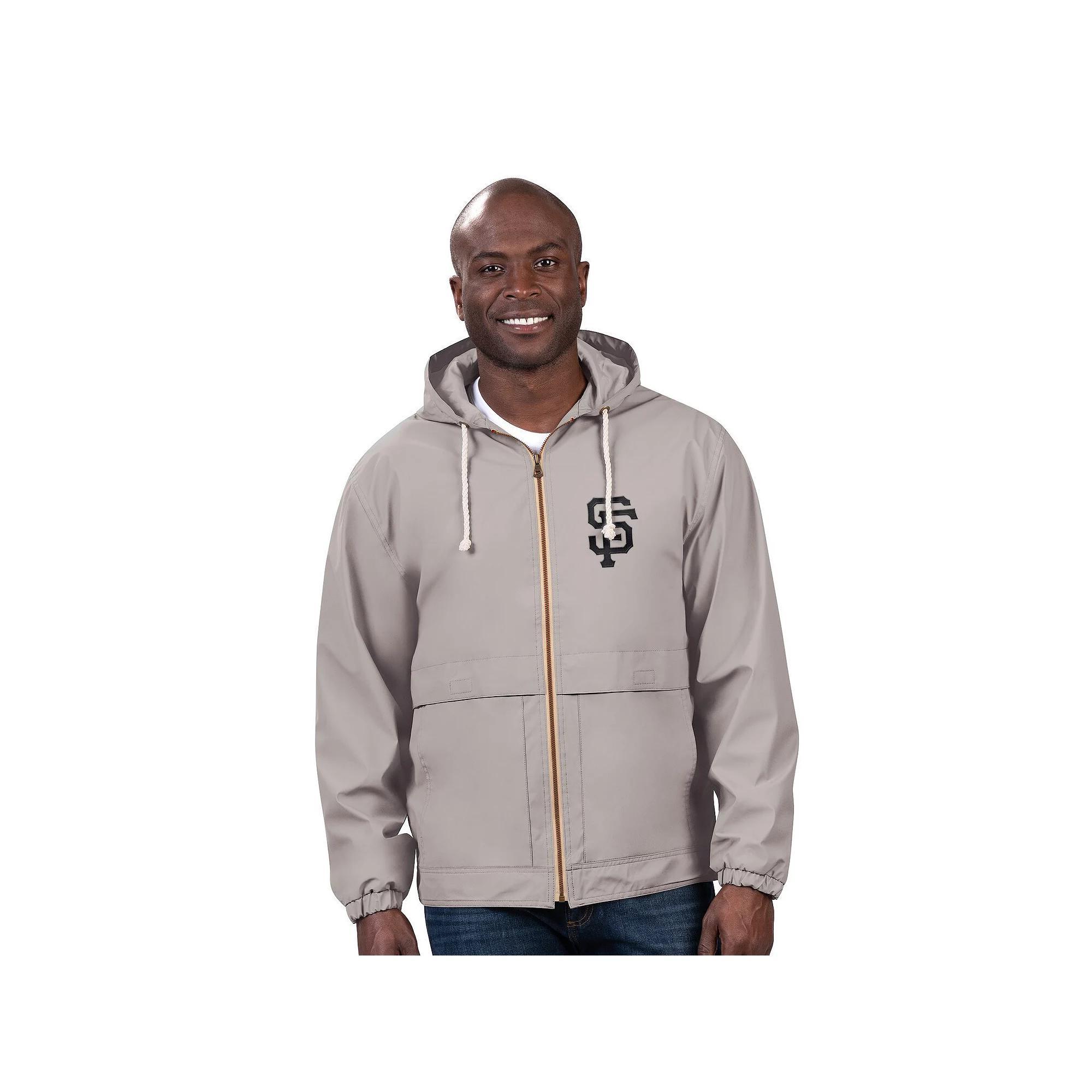 Men's G-III Sports by Carl Banks  Gray San Francisco Giants Full-Zip Rain Jacket, Size: Medium, Grey Product Image