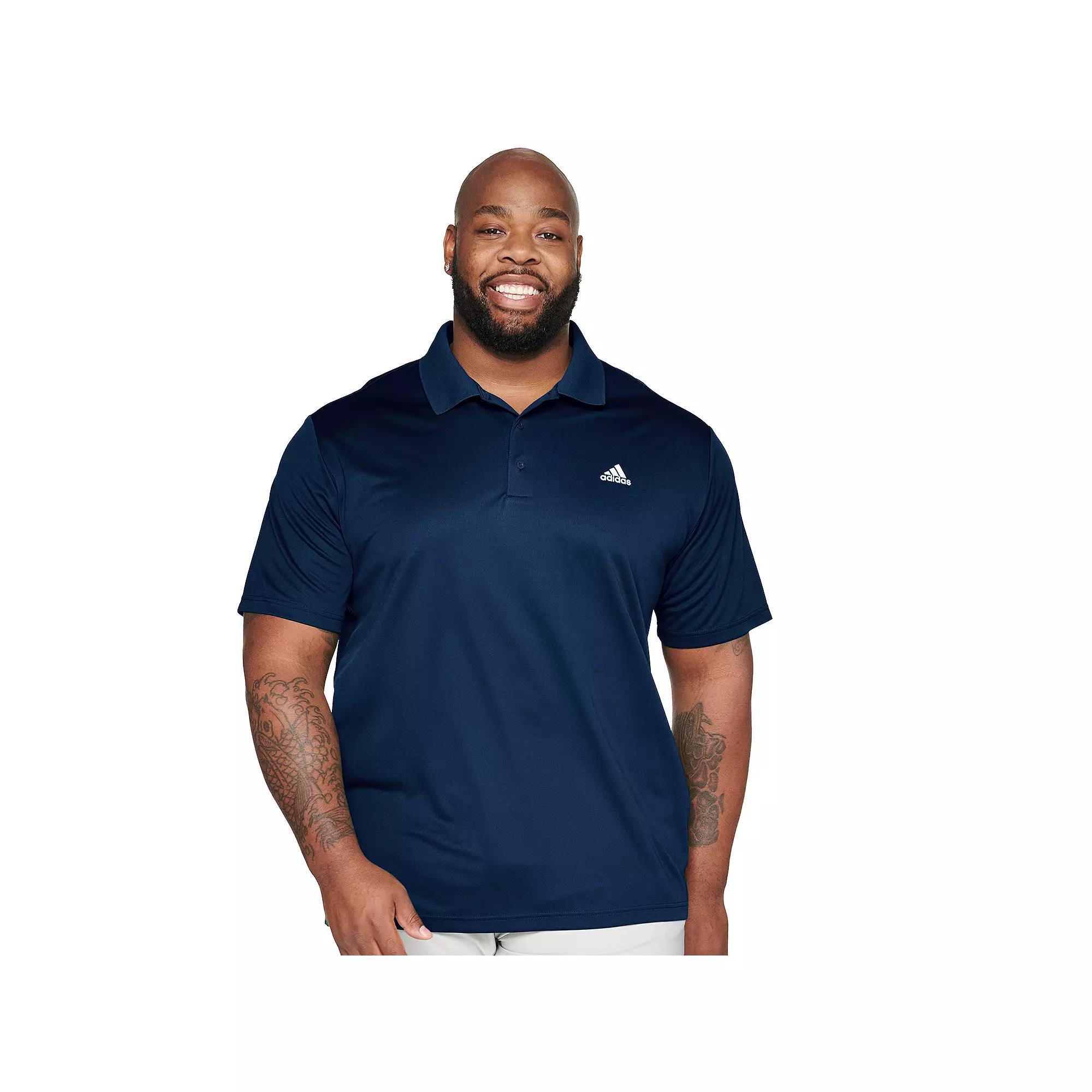 Big & Tall adidas Primegreen Performance Golf Polo, Men's, Size: 2XB, Collegiate Blue Product Image