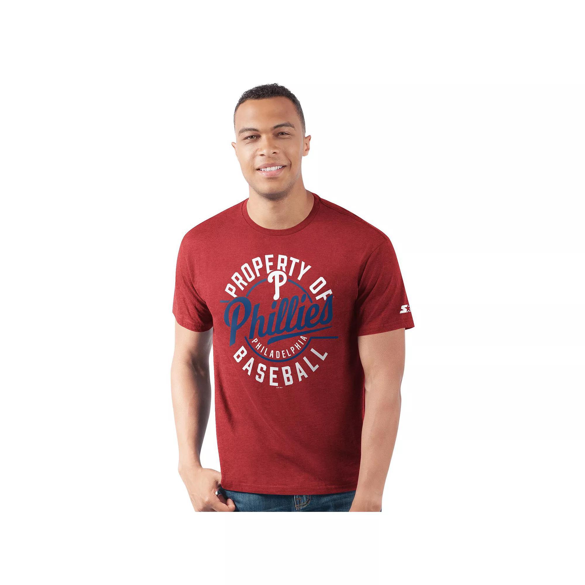 Men's Starter  Royal Texas Rangers Prime Time Property Of T-Shirt, Size: XL, Blue Product Image