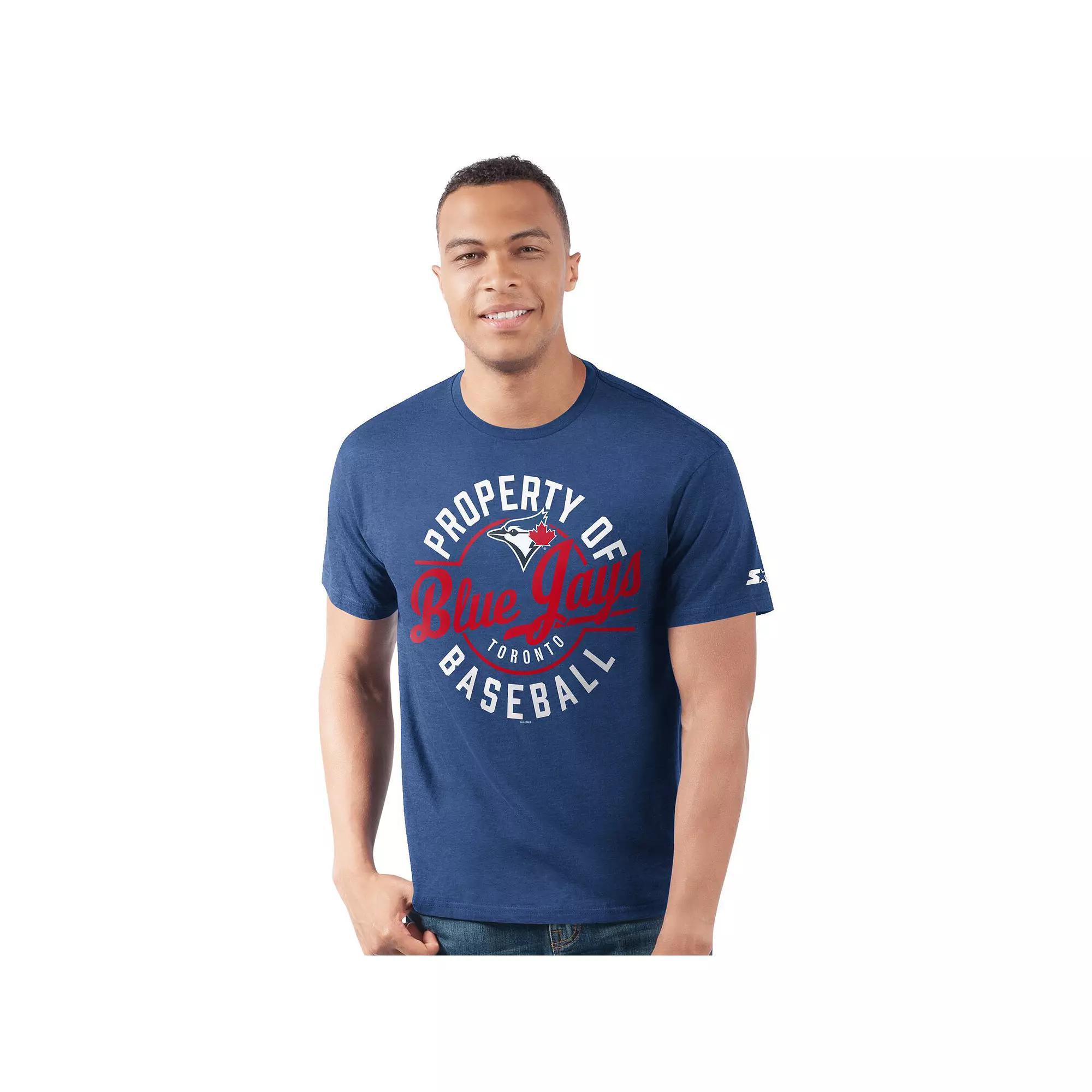 Men's Starter  Navy Seattle Mariners Prime Time Property Of T-Shirt, Size: XL, Blue Product Image